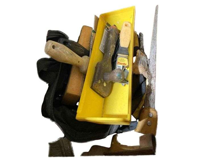 Various Painting Tools Including Brushes And Scrapers image