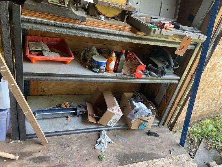 Ramset Nailgun Model RS 22 with Shelf 49x19x36Inches and Remaining Contents image