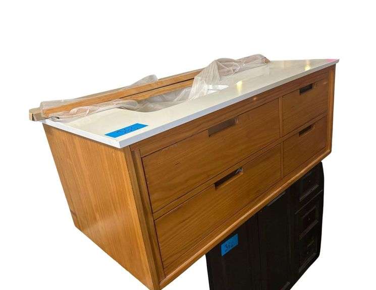 Wooden Bathroom Vanity 4ft. L. X 21in. D. X 19in. H. image
