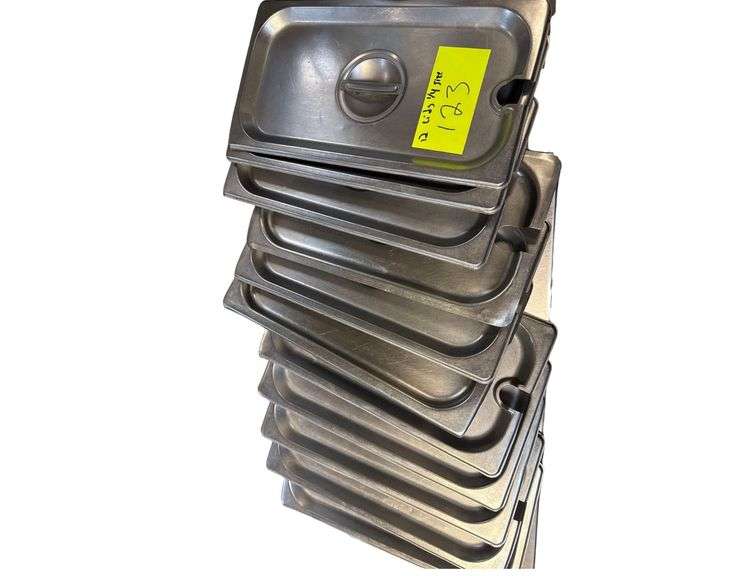 12 Stainless Pan Lids 1/4 Size image