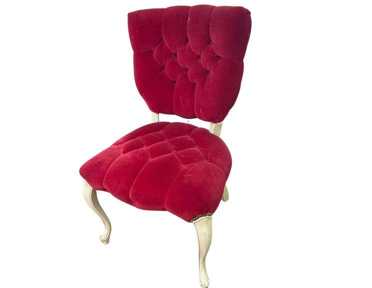 Velvet Tufted Button Back Chair image