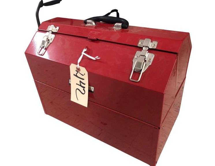 Red Waterloo Toolbox With Compartments image