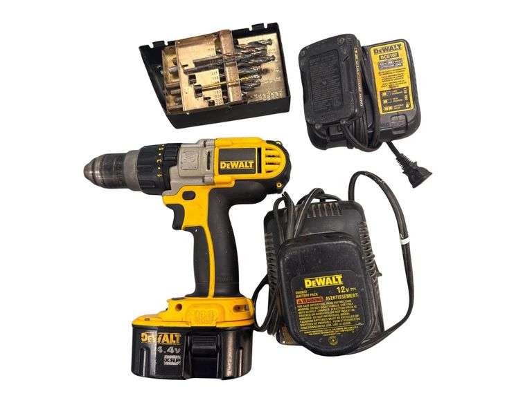 Dewalt Drill with 14.4v Battery - 12v Battery and Charger, 12v Lithium Battery and Charger - Drill Bits image