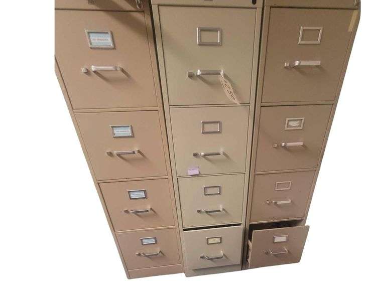 3 Filing Cabinets 4ft image