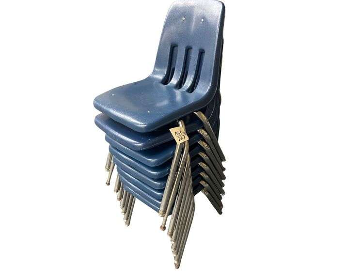 Eight Plastic Chairs image