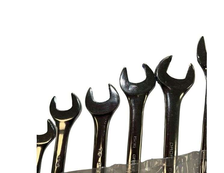 GREAT NECK 14 Piece Wrench Set Missing Wrenches 12 Pieces Total image