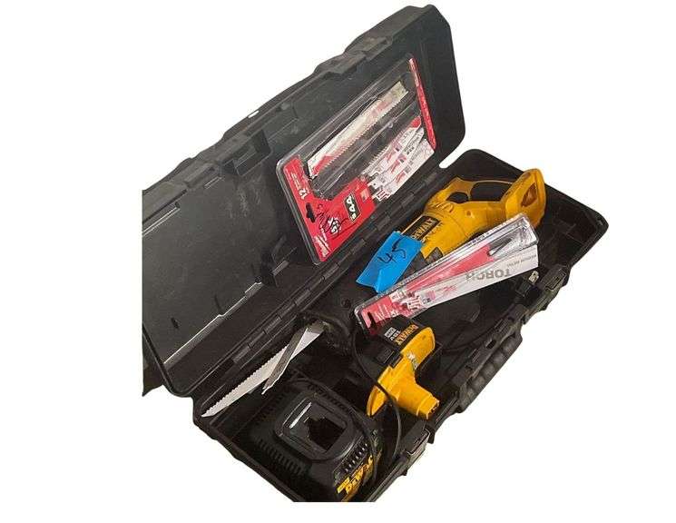Dewalt Cordless Sawzall with Extra Cutting Blades image