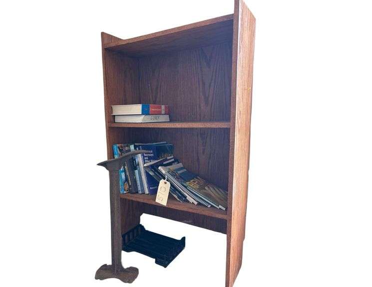Cobbler’s Shoe Stand, Books, Metal Divider - Wooden Shelf NOT Included image