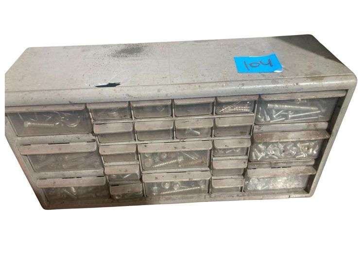 Hardware Drawer Set with Various Sized Screws image