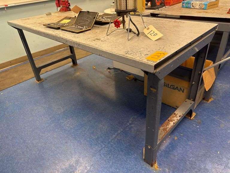 Metal Work Table - 6’ Wide x 30” Depth x 31” Height image
