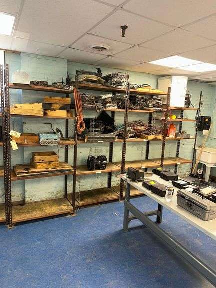 4 - Adjustable Steel/Wood Shelves - Contents Not Included image