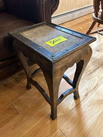 Vintage End Table - 15 in x 11 in x 20 in image