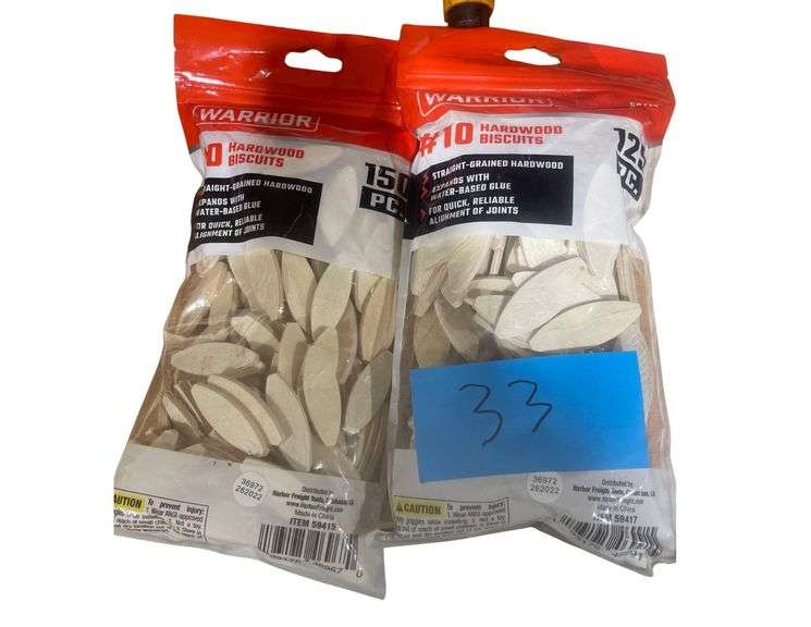 2 Bags of 150 pc. Hardwood Biscuits image