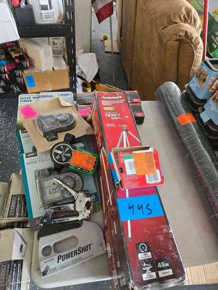 Hose Watering Timers, Power Shot Staple Gun, Arrow Staples, Flooring Installation Kit, Brass Pulsating Spinkler with Tripod image