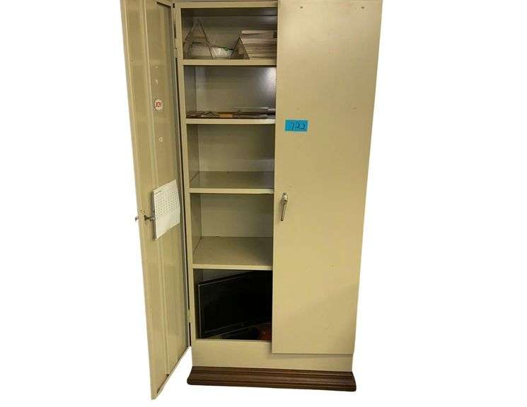 Steel Cabinet 6ft. H. X 3ft. W. X 18in. D. Includes Contents image