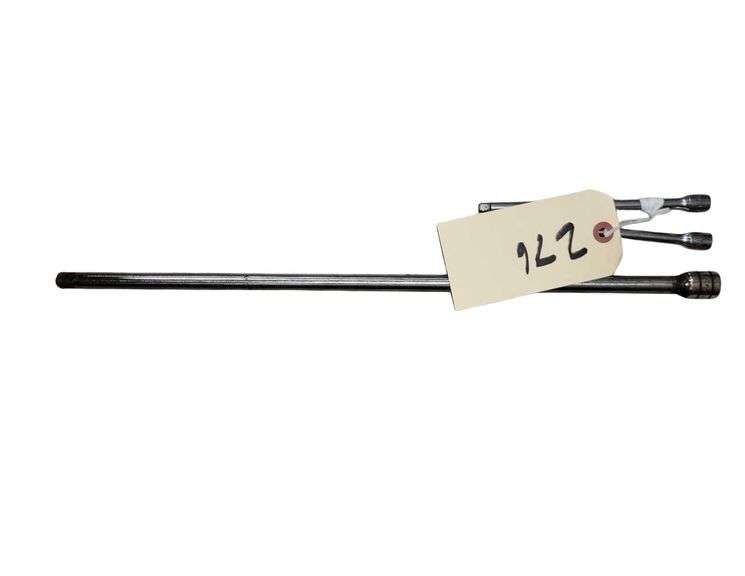 (2) Snap On 1/4in Ratchet Extensions 6" TM-60 & TMX60 & (1) Snap on 18", 3/8" Extension FX18 image