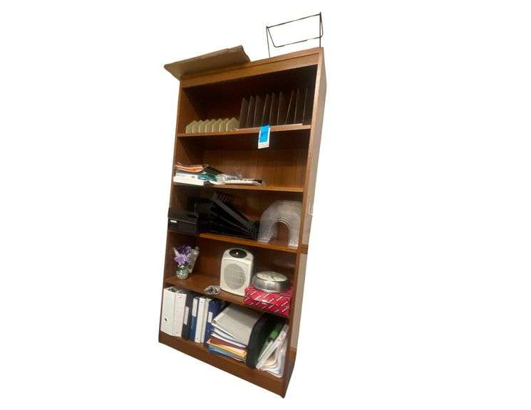 6ft Bookshelf Containing Various Miscellaneous Items image