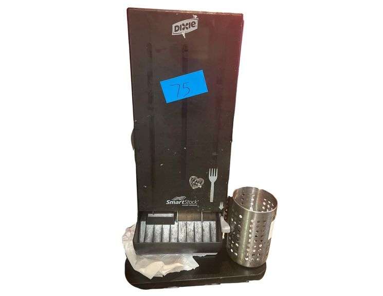 Dixie Smart Stock Cutlery Dispenser and 2 Cups for Cutlery image