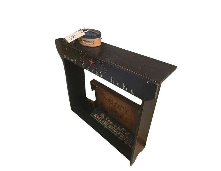 Decorative Wall Stand 30x32x6in and Other Decorative Items image