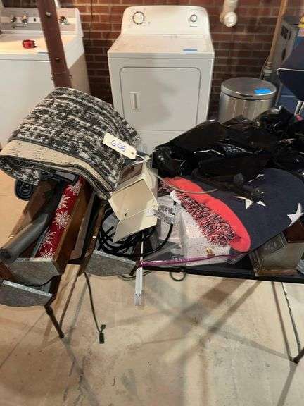 Contents On Table - Blankets- Ed Hardy Mermaid Hand Bag - Wall Art image