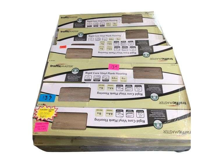32 Cases Traffic Master Rigid Core Vinyl Plank Flooring 36“ x 6“ One Case Covers 23.95 sq ft image