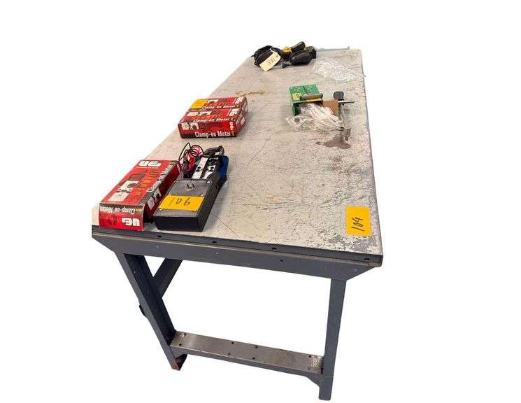 Metal Work Table - 6’ Wide x 30” Depth x 31” Height image