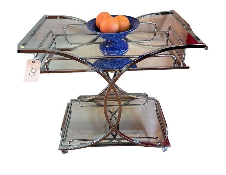 Chrome Finish Bar Cart image