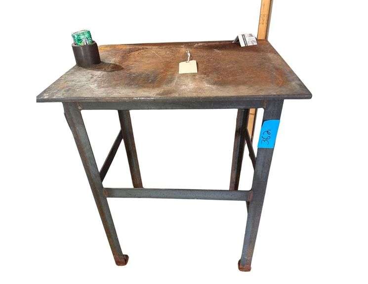 Heavy SteEl Work Table - 30”x24” Top and 36” Tall image