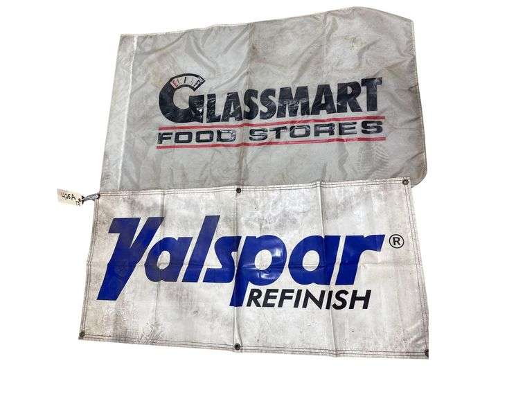 Valspar and Glassmart Flag and Sign image