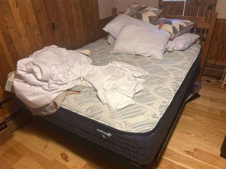 Queen Sized Bed and Serta Mattress image
