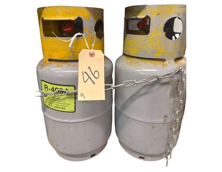 4 R-409a and 134a Cans partly or mostly used image