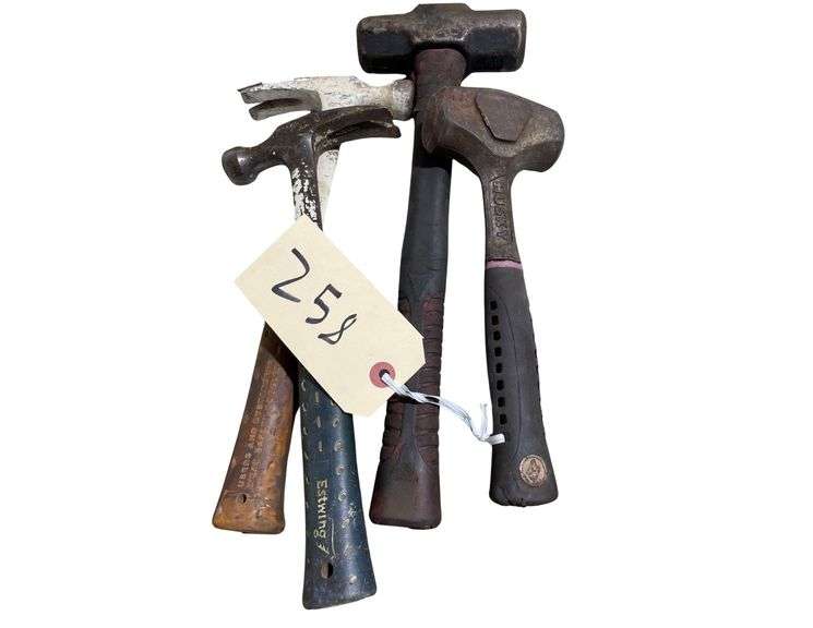 2 Estwing Claw Hammers 13 Inches 4 ld. 2lb. Hammers image