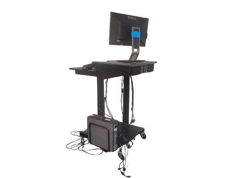 Rolling Computer Stand with Computer image