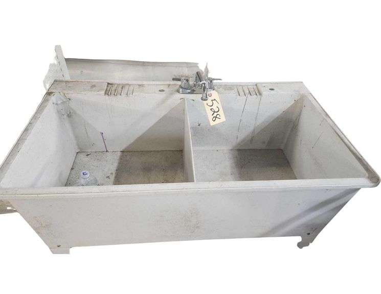 Double Sink Utility Wash Space with Faucet image