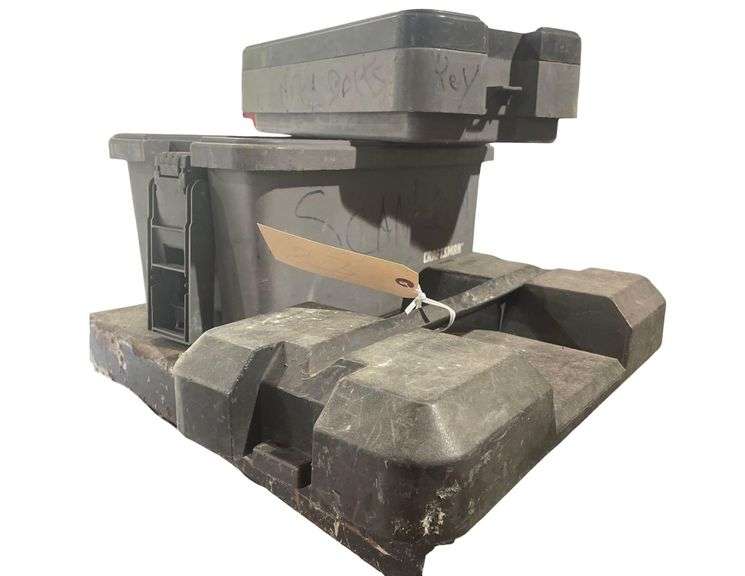 Plastic Toolbox Full of Nuts & Screws 16x9x14Inches image