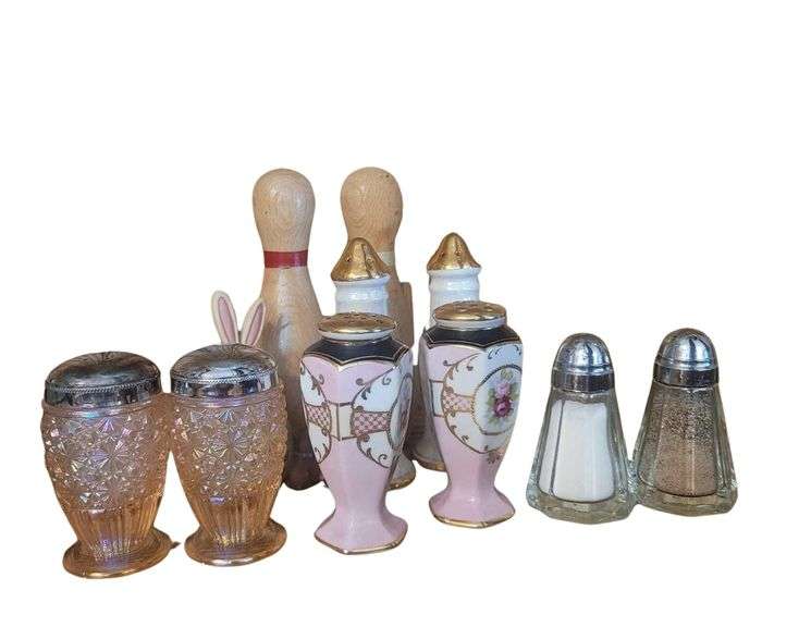 Various Vintage Salt and Pepper Shakers image