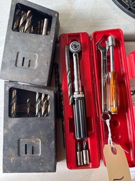 Micrometer Torque Wrench and Drill Bits image