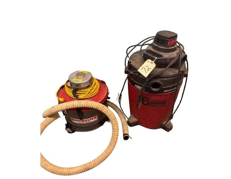 Pair of Wet Dry Vacs - Dayton and Soot Master image