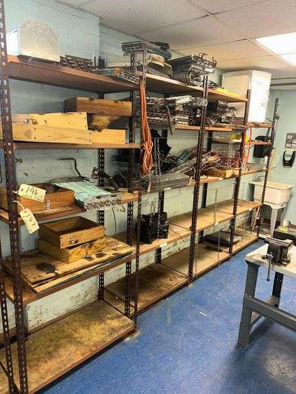 Contents Of 4 Shelves Includes- HVAC Parts - Copper Tubing - Compressor Parts image