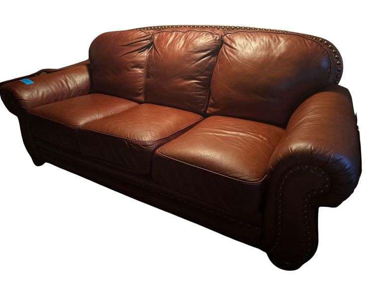 7ft Lane Leather Couch image