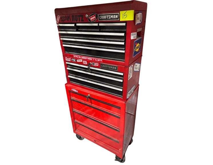 Craftsman Tool Chest - 12 Drawer - 59” tall 27” wide w/ Contents image