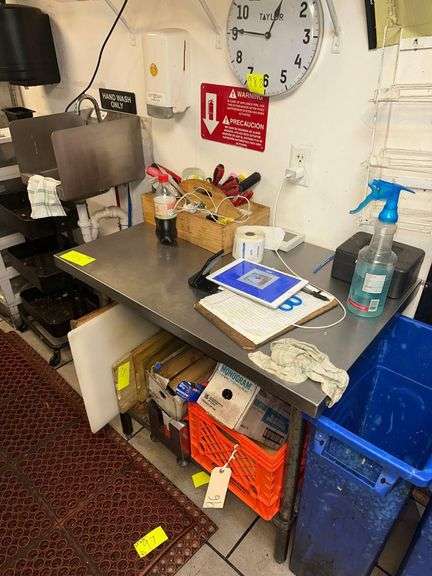 Stainless Steel Prep Table 3ft. L. X 2ft. W. X 37in. H. image
