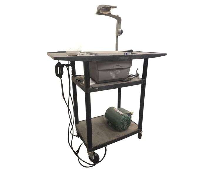 36in H Rolling Cart With Overhead Projector image