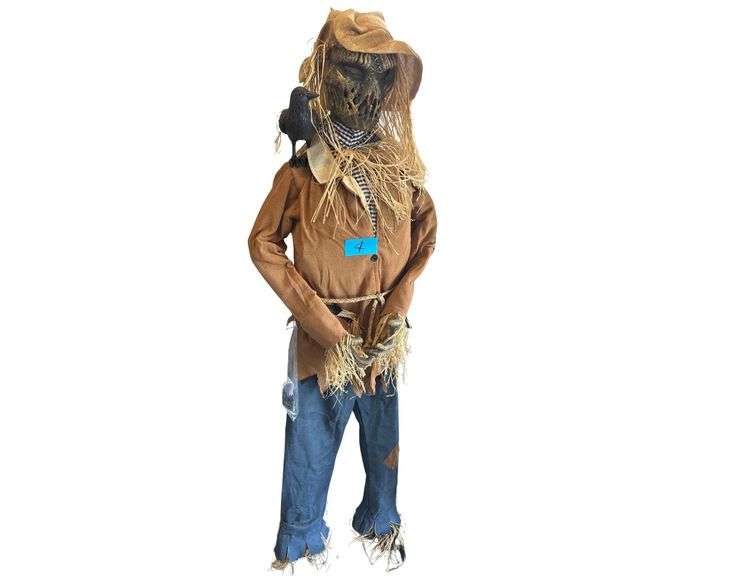 Scarecrow LED Animatronic Halloween Prop - 6ft Tall image
