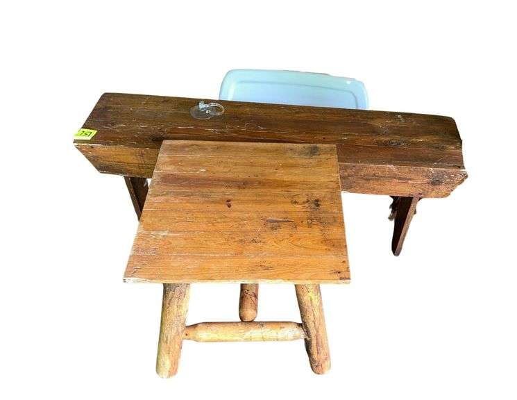 Wood Bench 4ft. L. - Wooden Table 2 Xx2 image