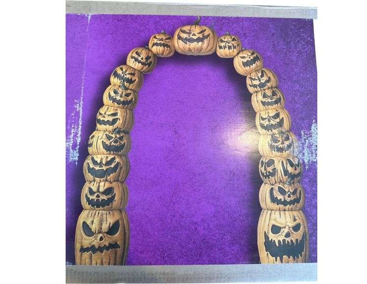 Home Accents Holiday "Fears Through The Years" Jack-O-Lantern Archway - 7 1/2' Tall image