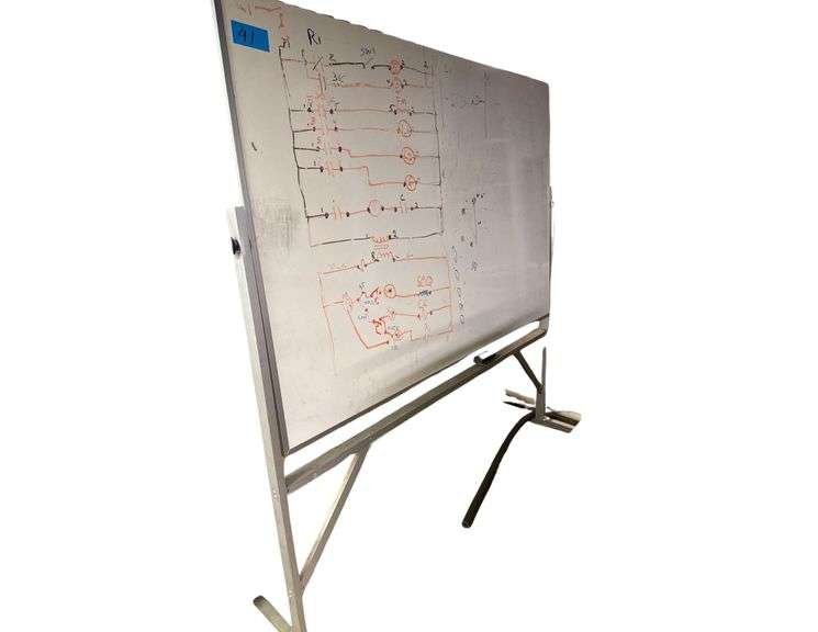 6’ Double Sided Whiteboard image