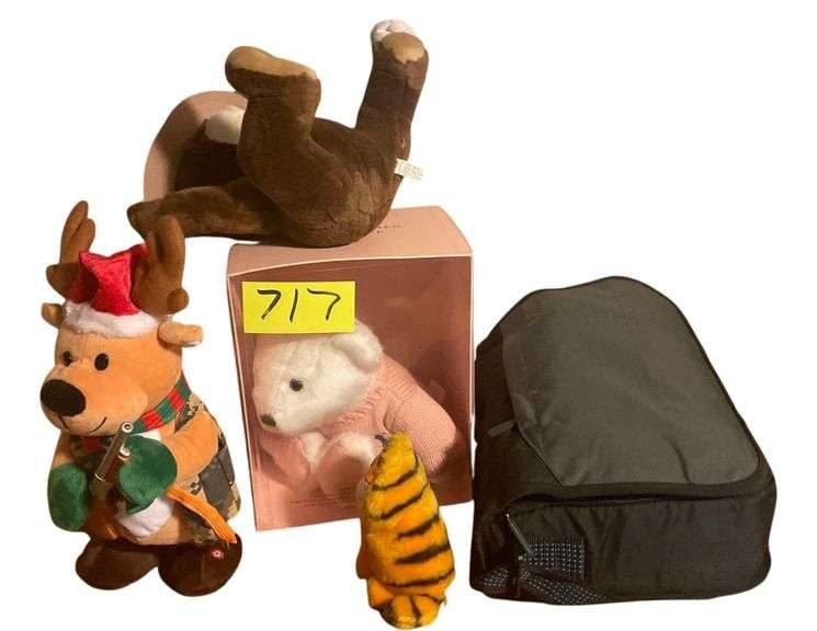 2 Bears a Ralph Lauren Romance and a Smokey the Bear, Dancing Reindeer and a Cpap Machine image