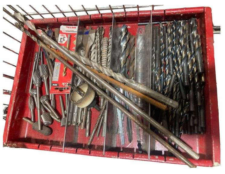 Large Assortment of Drill Bits, Car Stickers image