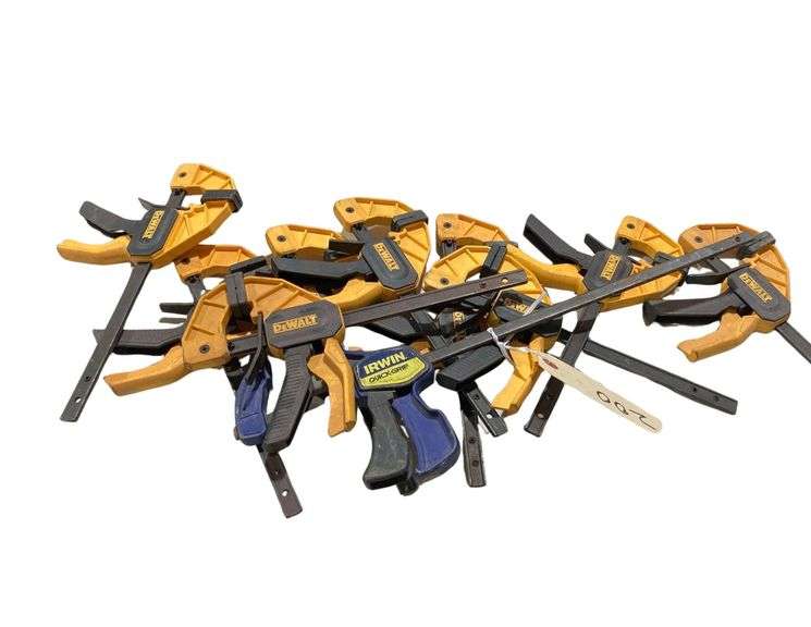 (9) DeWalt Clamps (1) Irwin Clamp image